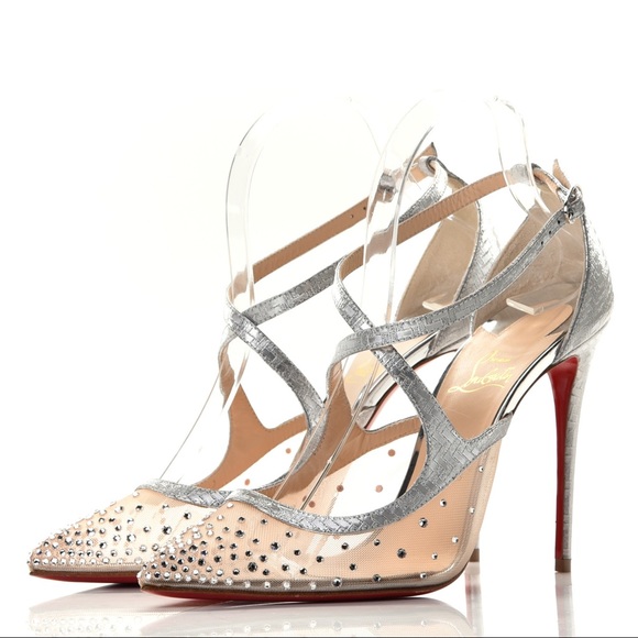 Christian Louboutin Shoes - Christian Louboutin Rette Twistissima Strass 100 Pumps